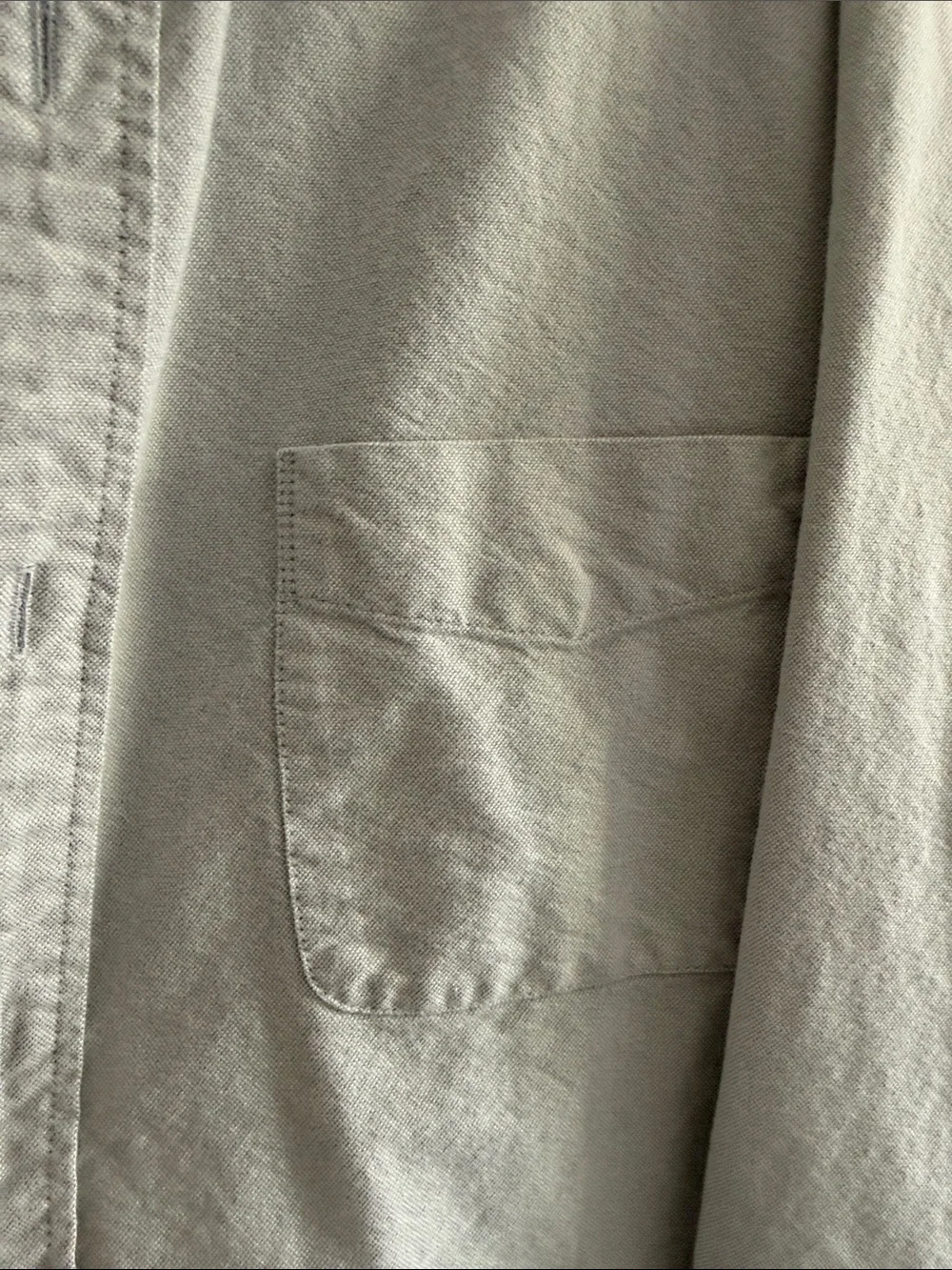 J. Crew Light Gray Flex Oxford Button-Front Shirt
